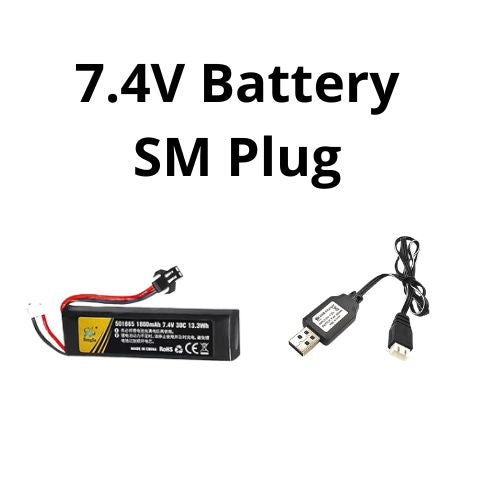 7.4V Battery SM Plug with charger