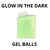Bottle Glow in the dark gel balls
