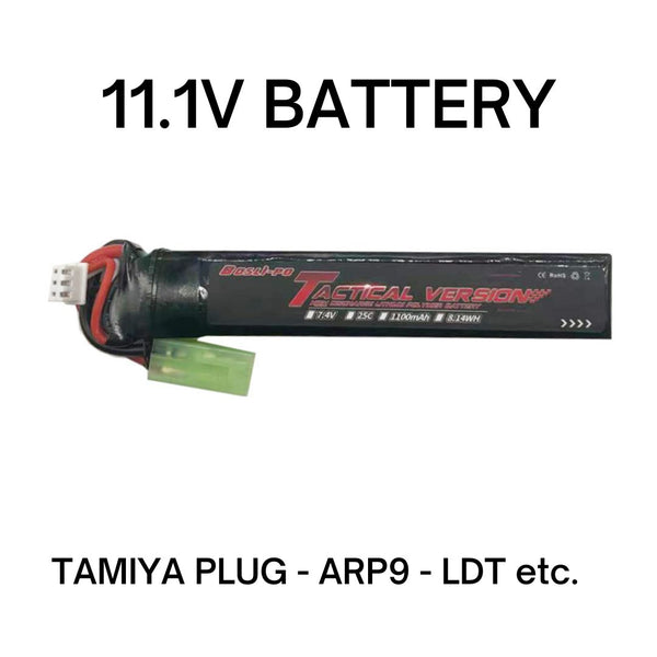 11.1V Battery TACTICAL Mini Tamiya