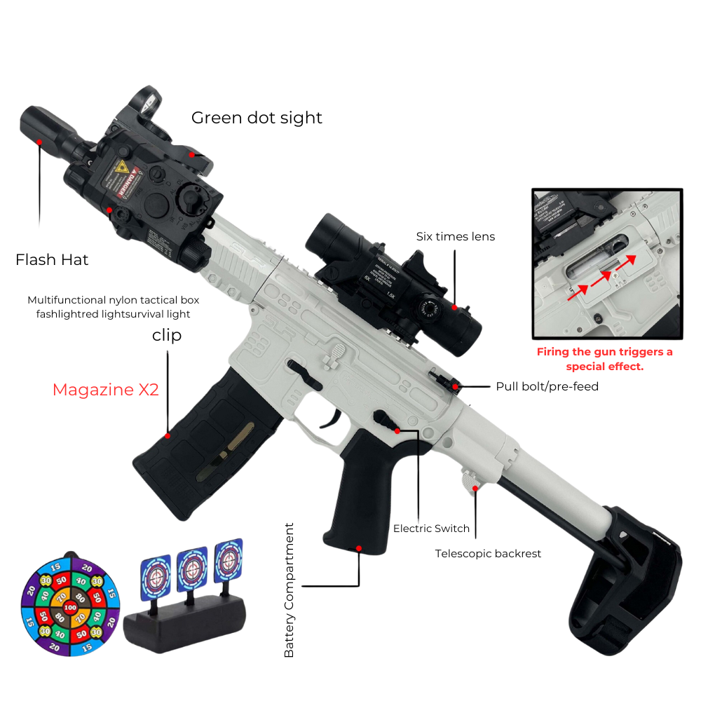 SLR GEL BLASTER WHITE – GelBlasterGun