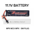 Bateria 11.1V BOSLY SHOCK - Enchufe SM