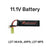 11.1V Battery SHOCK Mini Tamiya for LDT HK416, ARP9, LDT MP5