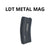 Revista de metal negro para LDT HK416 Gel Blasting Water Gun Accesorios de repuesto